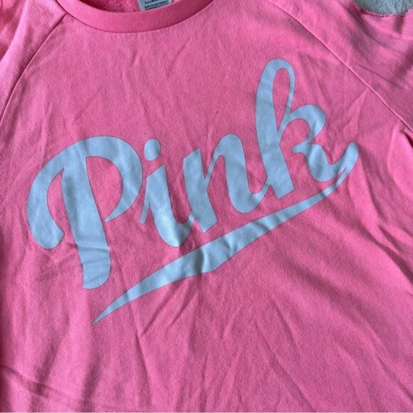 Victoria's Secret PINK | Coral Cold Shoulder Raw Hem Long Sleeve | Size Small - Picture 6 of 12